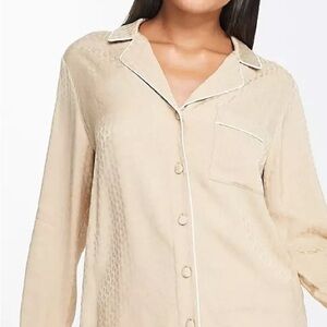 & Other Stories satin pajama set in beige